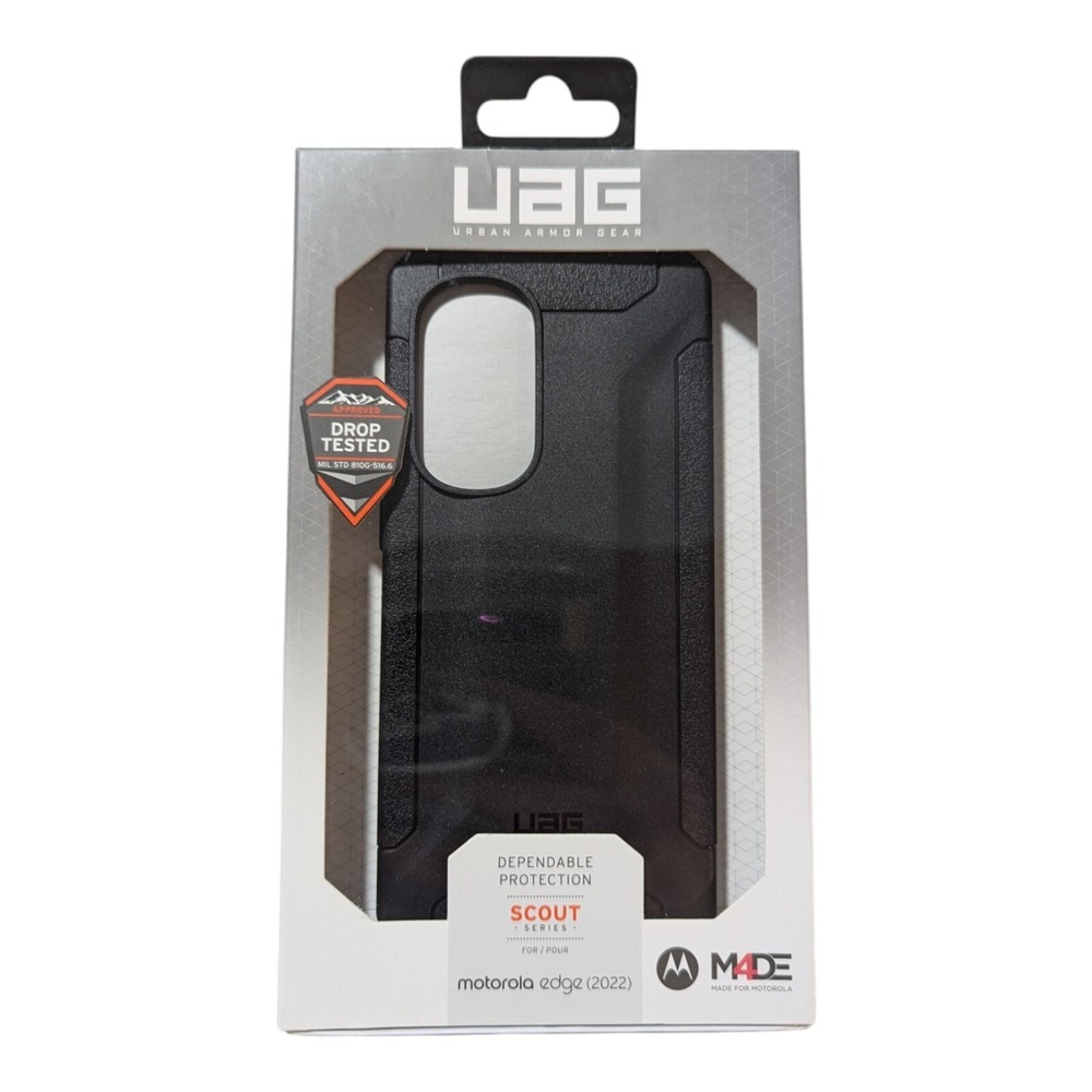 Q4. Urban Armor Gear UAG Scout Series Case for Motorola Edge (2022)‎ Black